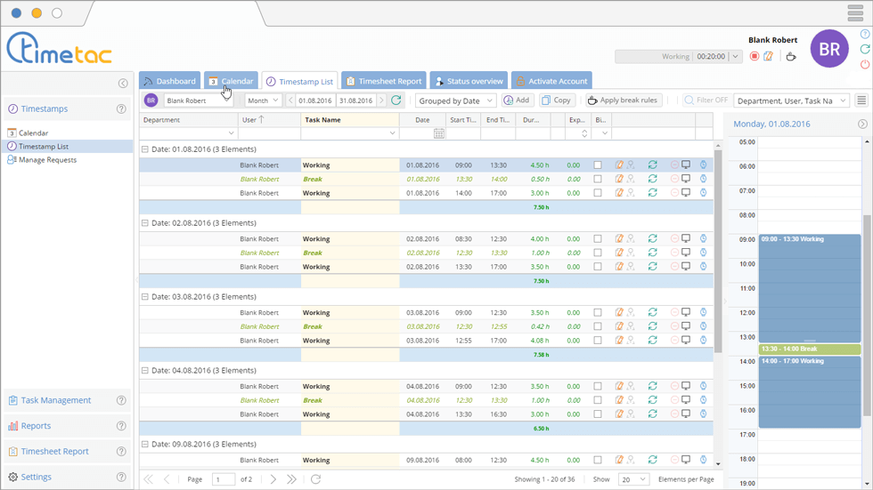view-your-working-time