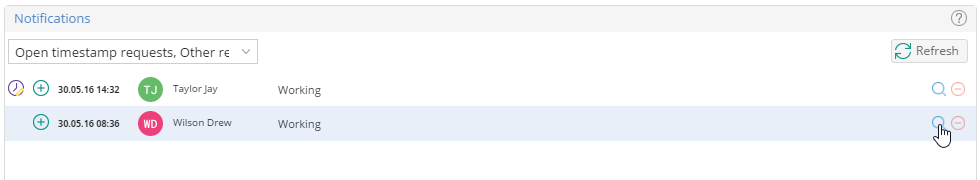 timestamp-notifcations